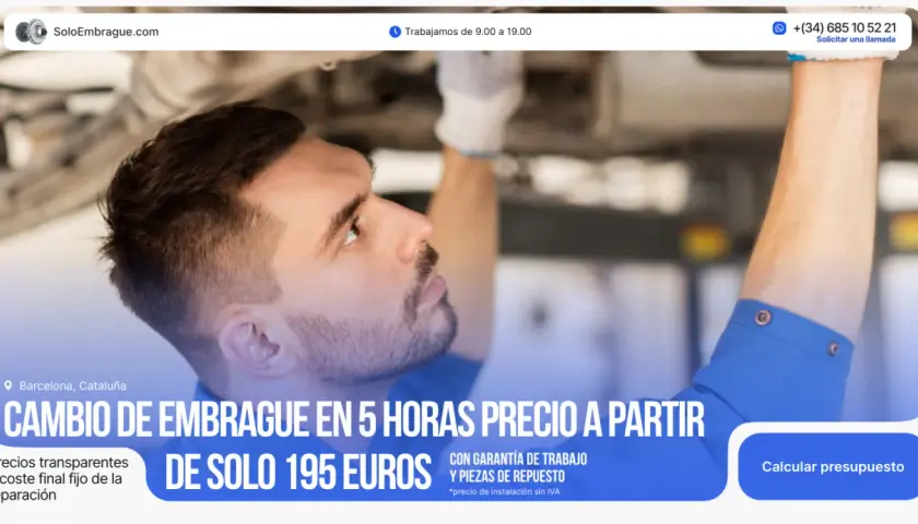 Cambio de embrague en Valencia en solo 5 horas y con garantía